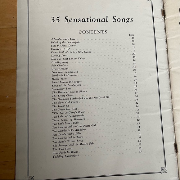 Vintage Sheet Music: Elmore Vincent’s Lumberjack Songs with yodel arrangements! - Picture 4 of 6